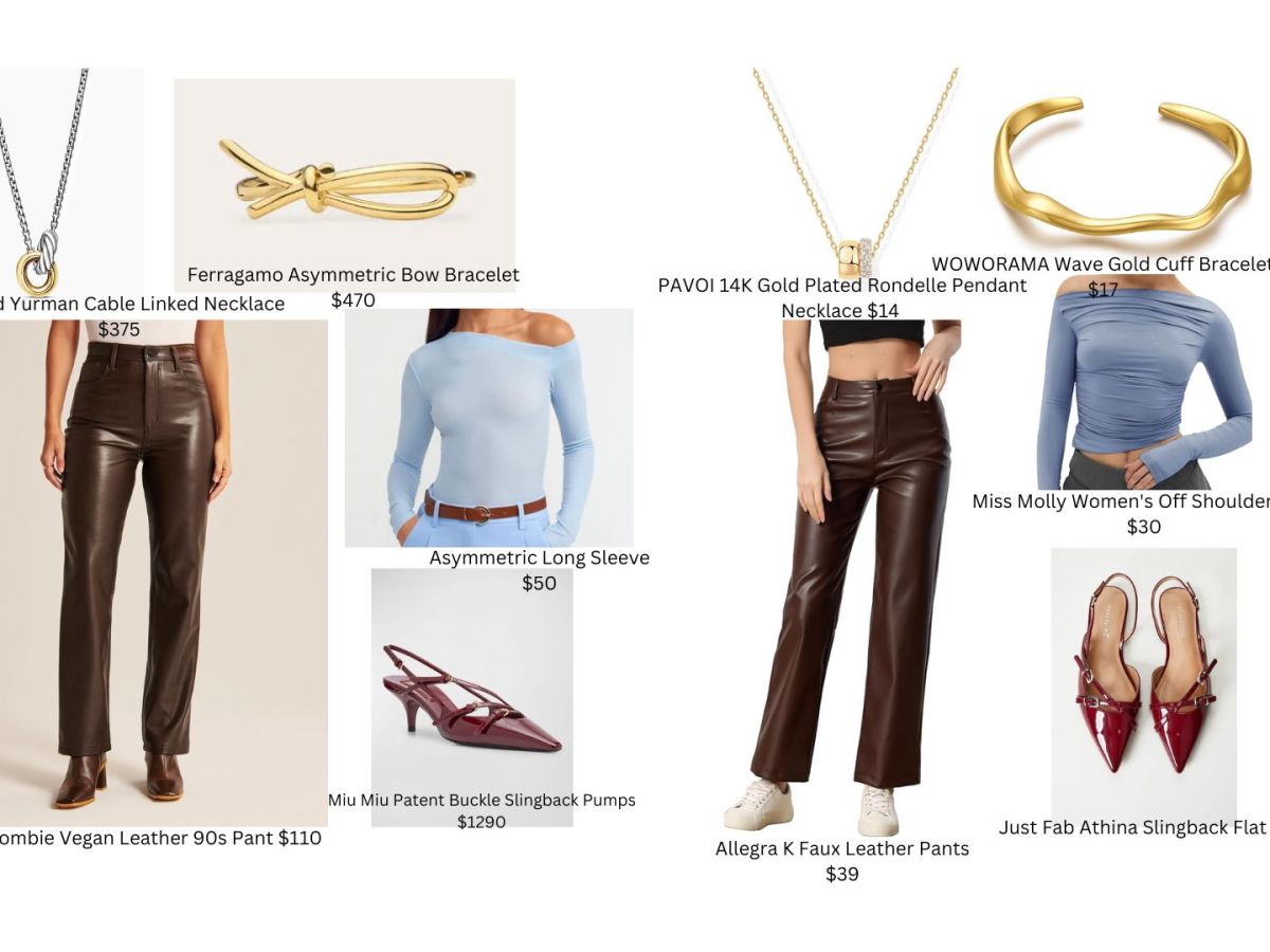 Styling Brown Leather&nbsp;Pants