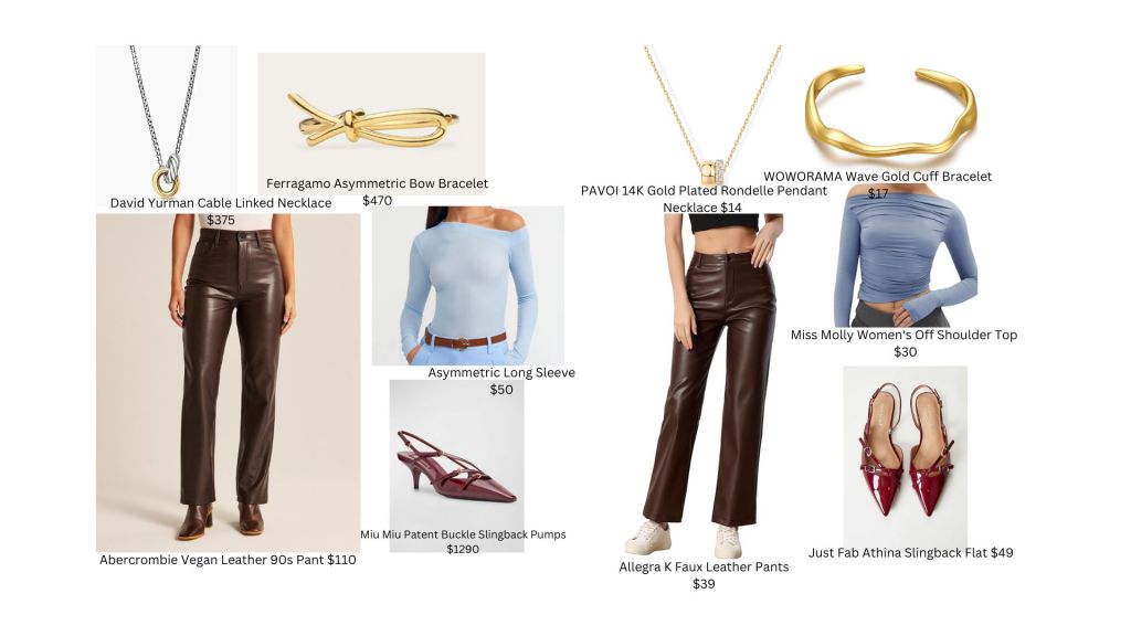 Styling Brown Leather&nbsp;Pants